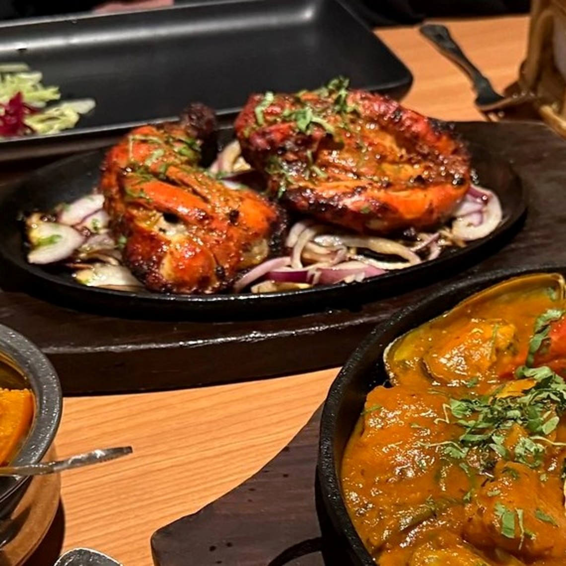 Tandoori platter from the charcoal oven